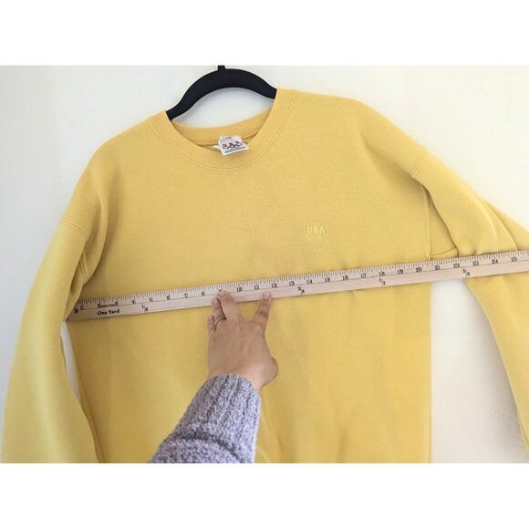 Vintage USA Olympics Yellow Sweatshirt Crewneck Official Licensed Product Size M - Picture 4 of 9